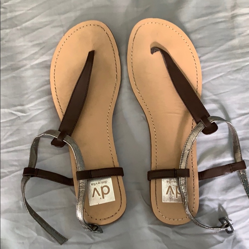 Dolce Vita brown metallic sandals